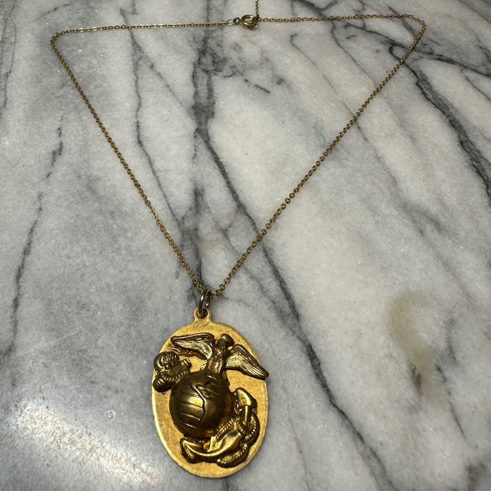 Vintage marines necklace